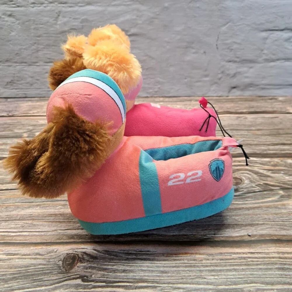 Paw patrol slippers New with tags little girls size 7/8 pink blue dogs